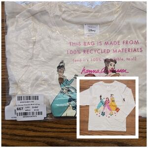 New Hanna Andersson Disney Princess Shirt - Size 110 / 5 - Belle Ariel Tiana